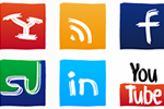 50 conjuntos de iconos de los medios de comunicación social y Web 2.0