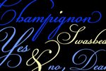 25 tipografías de estilo cursivas