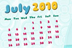 Fondos de escritorio con y sin calendario para julio 2010