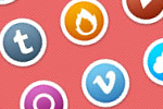 50 conjuntos de iconos de los medios de comunicación social