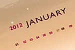 Fondos de escritorio con y sin calendario para enero 2012