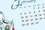 Fondos de escritorio con y sin calendario para febrero de 2012