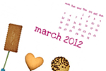 Fondos de escritorio con y sin calendario para marzo de 2012