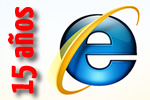 Internet Explorer cumple su 15 aniversario