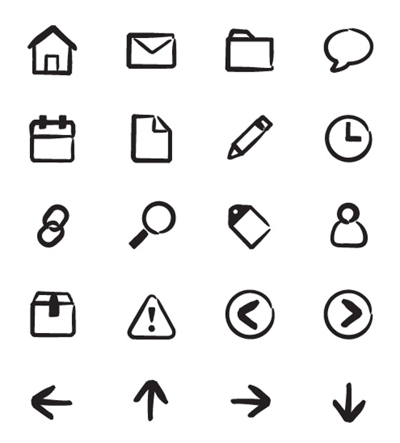 25 nuevos conjuntos de iconos para diseño
