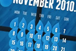 Fondos de escritorio con y sin calendario para noviembre 2010