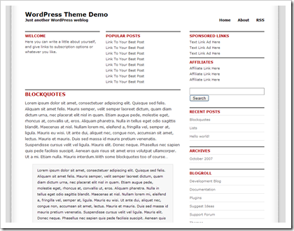 TemaWP lineal thumb Linear y Verso dos temas limpios para Worpress