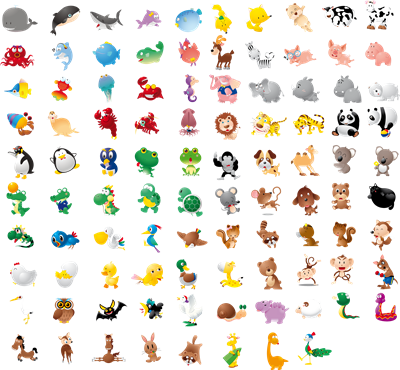 vector-animals-simpaticos