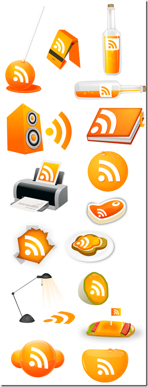 all fireworks thumb Algunos iconos de RSS con aspecto y forma originales