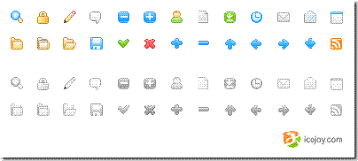 Colecci&oacute;n de iconos peque&ntilde;os