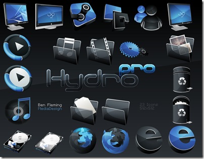 HydroPRO  HP  Dock Icon thumb Dos colecciones de iconos grandes