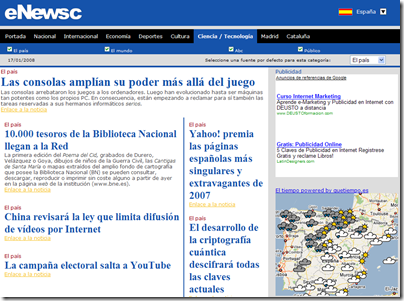 eNewsc thumb Enews, selecciona las noticias de la prensa espa&ntilde;ola