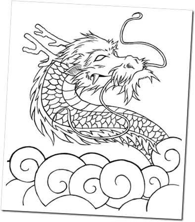 dragon thumb Estilo Oriental en pinceles (Photoshop) e im&aacute;genes vectoriales de misteriosos dise&ntilde;os