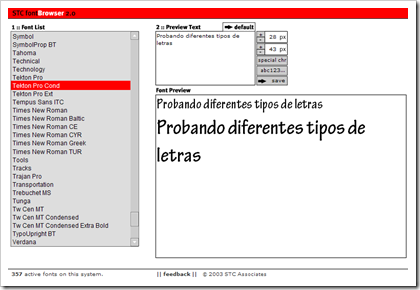 Font-browser