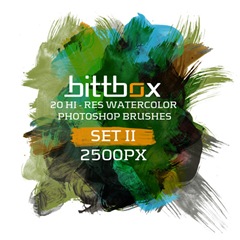 BB watercolor 2 thumb Lo mejor de BittBox Parte 1&ordf;: Pinceles en alta resoluci&oacute;n para Photoshop