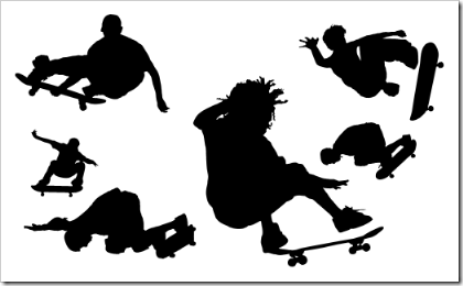 skate-siluetas