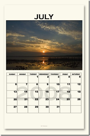 PS Calendar Template 2005