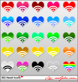 preview rss corazon Iconos gratuitos para el d&iacute;a de los enamorados