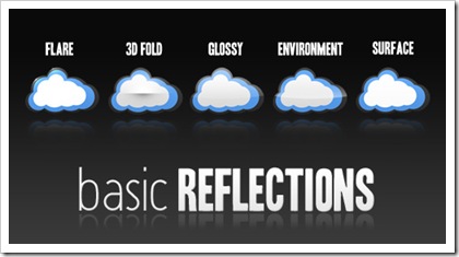 basic reflection types thumb Los reflejos m&aacute;s utilizados en Photoshop