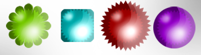 shape buttons shape buttons Cuatro formas en formato PDS de botones