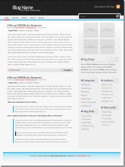 w2black-WP-Tema