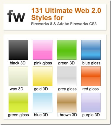 web20layer thumb 131 estilos de capas para Fireworks a lo Web 2.0
