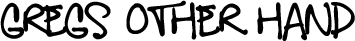 font-gregsotherhand