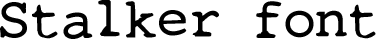 font9 stalker thumb Selecci&oacute;n de 10 tipograf&iacute;as con estilo de m&aacute;quina de escribir para dise&ntilde;adores
