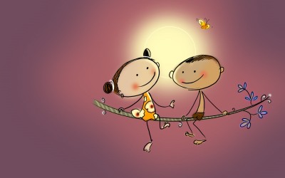 kuttu chinnu 400x250 Kuttu y Chinnu: más de 30 fondos de pantalla, protectores de pantalla y cursores de Anoop PC 