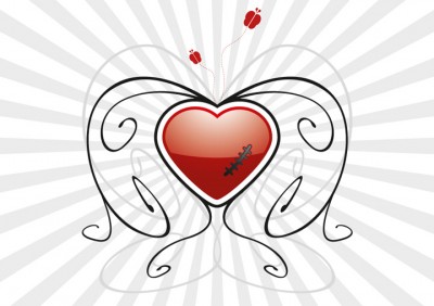 corazon 2 400x282 Selección de 15 imágenes vectoriales relacionadas con el corazón
